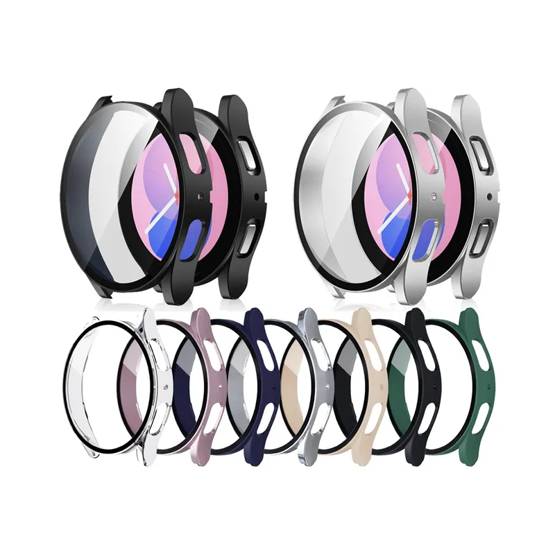 New Clear Hard PC Tempered Glass Film Smartwatch Transparent Protective Case Cover For Samsung Galaxy Watch 6