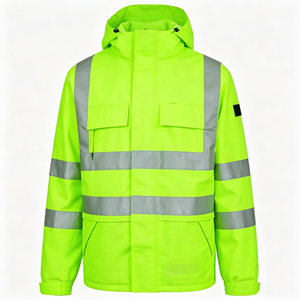 Veste de travail de sécurité imperméable haute visibilité avec protection chimique pour la pluie – Vente en gros - Product Image 1