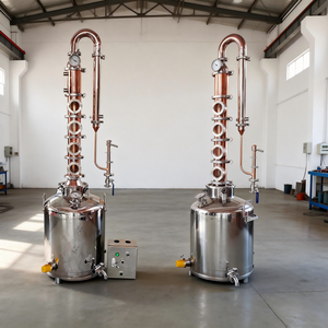 Distillateur en cuivre à colonne de reflux pour la raffinage de l'alcool de haute pureté et la production d'alcool spiritueux - Product Image 2