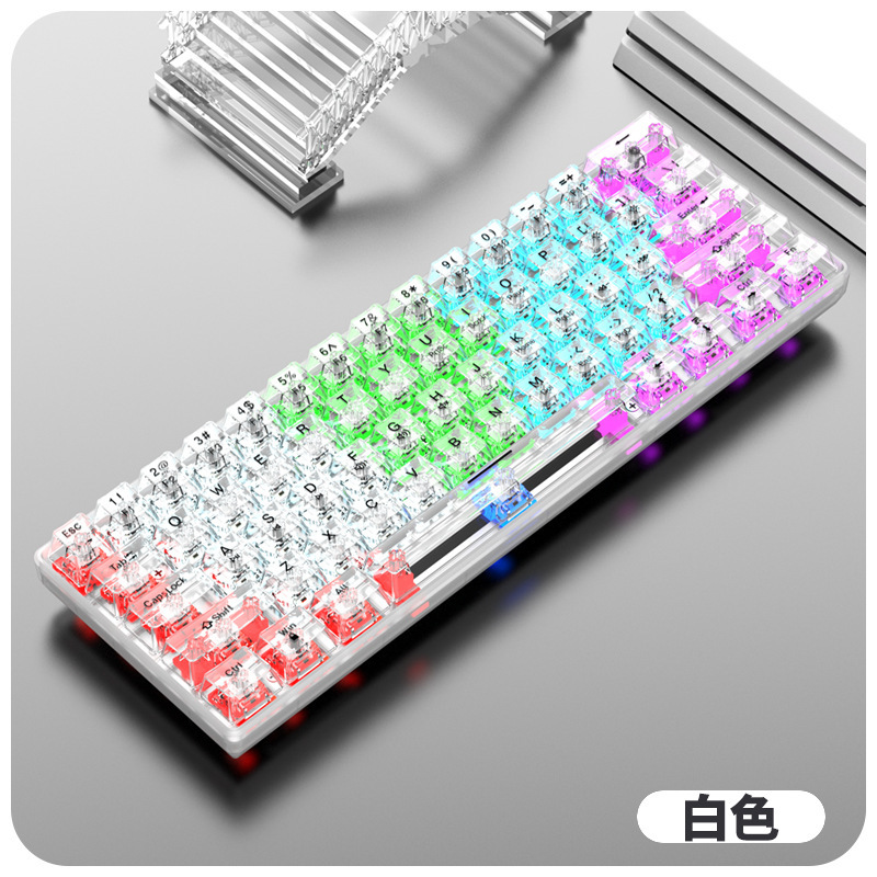 Clavier transparent Silver Fox K30 (blanc)