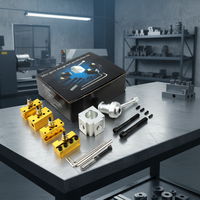 Support d'outils à changement rapide robuste pour mini-tour, anodisé, compatible ISO DIN, pour mini-tour