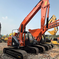 Excavadora de segunda mano Excelente estado Usado Hitachi zx135 Us en bajo consumo de combustible Japón Hecho Usado Hitachi 135