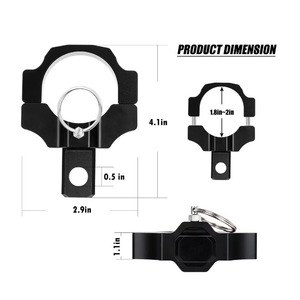 Soporte de aluminio para luz de mástil de bandera LED para vehículos utilitarios UTV ATV Polaris - Product Image 4