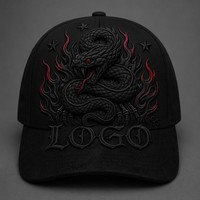 Casquette de baseball brodée sur mesure, 6 panneaux, en sergé structuré, personnalisable avec logo, accessoire de luxe pour streetwear