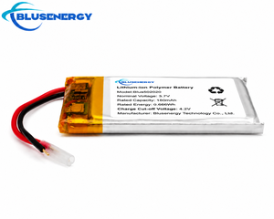 แบตเตอรี่ BLUSENERGY 502020 3.7V 120mAh ลิเธียมโพลิเมอร์/ลิเธียมไอออนแบบชาร์จได้ ทนอุณหภูมิสูง สำหรับอุปกรณ์อิเล็กทรอนิกส์ - Product Image 1