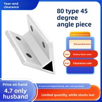 Connecteur d'angle en alliage d'aluminium anti-corrosion à 135 degrés pour profilé 8080, support d'angle robuste pour décoration d'extrusion