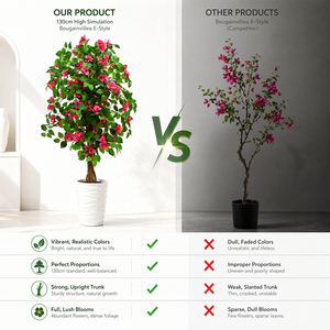 Realistischer Hochwertiger Künstlicher Bougainvillea-Baum im Topf Umweltfreundliche Wasserbeständige Zimmerpflanze für Haus, Garten und Festlichkeiten - Product Image 5