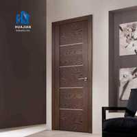 Porte Intérieure Moderne Élégante de Haute Qualité en Bois avec Cadre en Aluminium Étanche, Portes Cachées Solides en Bois Massif pour Chambre à Coucher