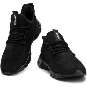 GDEKLO Zapatillas Deportivas de Mujer Talla 10 Negras con Malla Transpirable Suela de Goma Entresuela de EVA para Entrenamientos Casuales Caminar o Tenis - Product Image 4