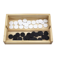 Jeu de société 4 en ligne personnalisé en bois, design 3D, antidérapant, pour la famille, les fêtes, la maternelle et les enfants