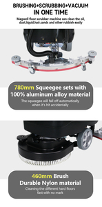 C460S Industrial Hand Push Floor Scrubber <b>Walk</b> Behind Floor Cleaning <b>Machine</b> for Warehouse - Product Image 4