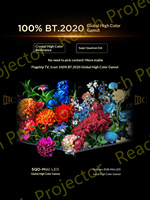 Téléviseur TCL 98Q10M Pro 8500 nits 98 pouces SQD-Mini LED 4K 3840*2160 100% Gamme de couleurs globale élevée Écran plat Android TV VRR