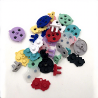 Nouveaux accessoires de réparation de console, boutons en caoutchouc conducteurs pour GBA, ensemble de boutons en silicone pour GameBoy Advance, clavier de remplacement