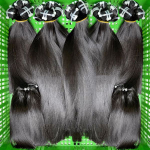 Extensions de cheveux humains cambodgiens bruts à double tirage, cuticule alignée, os, boucles italiennes droites, vagues afro, boucles vietnamiennes, vente en gros - Product Image 1