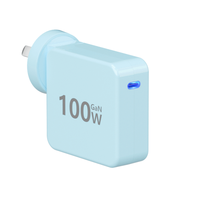 Chargeur rapide USB-C GaN 100W en gros, personnalisable OEM/ODM avec logo et couleur, prise UK, emballage, adaptateur PD