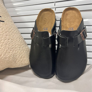 Mules et sabots compensés d'été pour femmes, confortables, en liège et cuir, à bout fermé, avec semelle intérieure en EVA, mode <span class=keywords><strong>hiver</strong></span> - Product Image 3