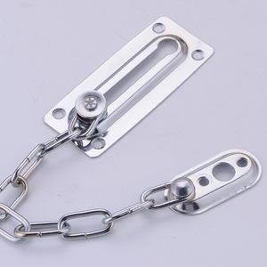 Stainless Steel Anti-Theft Chain Door <b>Lock</b> With Bolt For Home And Hotel Security Use - Product Image 1