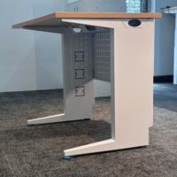 Bureau d'ordinateur de style rustique vintage avec plateau en MFC, table d'étude et d'écriture robuste pour la maison, le bureau, les étudiants et les adultes, idéal pour la salle de classe