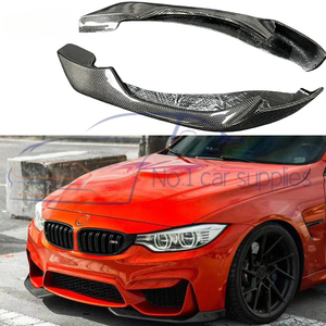 F80 f82 אמיתי סיבי פחמן אמיתי בסגנון המכונית קנדים שפתיים bumper מפזרת מפזרת מגן עבור m4f m3 - Product Image 5