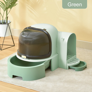 Caja de arena para gatos Star Tunnel, gran espacio <span class=keywords><strong>cerrado</strong></span>, estilo Starsky, caja de arena para gatos, inodoro, productos de limpieza y aseo para mascotas para gatos - Product Image 4
