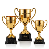 Trophée Métallique Personnalisé pour Compétition Sportive, Récompense d'Entreprise, Souvenir de Cérémonie