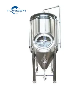 Glycol Jacket Beer Fermentation Vessel 500l 1000l 1500l 2000l Isobaric Conical Fermenter Tank Per Batch