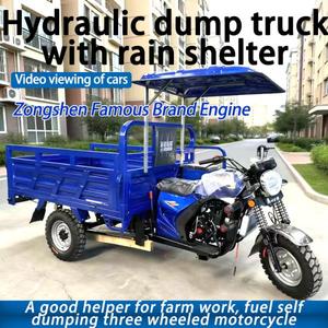 New Power Three Wheeled <b>Gasoline</b> Motorcycle Self Dumping Freight Agricultural Load King Vehicle - Product Image 2