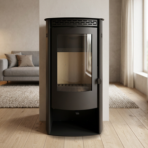 Estufa de Leña de Acero Soldado con Precisión, Diseño Redondeado y Elegante, Directo de Fábrica, para Decoración de Dormitorios en Villas Privadas - Product Image 3