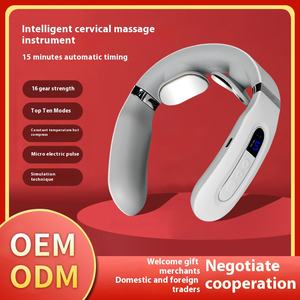 Masajeador de cuello en forma de U inalámbrico al por mayor barato para aliviar el <span class=keywords><strong>dolor</strong></span>, compresa caliente y masajear el masajeador de cuello - Product Image 2