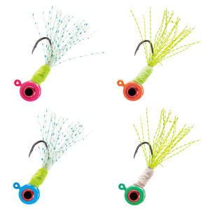 Crappie Fishing Lures Kit - 135 Piece Soft Plastic Minnows & Jig Heads For Panfish, Bluegill - View #2