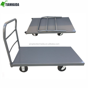 Carretilla Plegable de Alta Resistencia con Cuatro Ruedas, Plataforma para Almacenes, Restaurantes, Personalizable OEM - Product Image 1