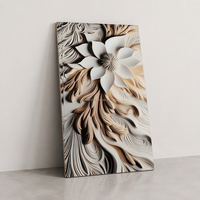 Panneau mural en PVC à motif gaufré personnalisé, impression 3D, feuille de marbre UV, panneau mural en marbre pour mur d'arrière-plan intérieur de luxe