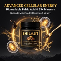 OEM Résine de Shilajit Pur de l'Himalaya en Pommade – Soutien Immunitaire et Énergétique pour Femmes – Supplément Herbal de Shilajit en Traces – Qualité Alimentaire