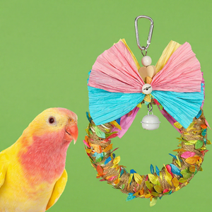 Mainan Kunyah Tali Rami Daun Parrot untuk Latihan, Mengatasi Kebosanan, Merangkak, dan Menggigit untuk <span class=keywords><strong>Cockatiel</strong></span> Khusus - Product Image 1