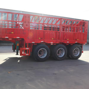 Semirremolque de Carga con Valla de Acero de Tres Ejes, con Equipo de Aterrizaje Reforzado y Alta Capacidad para Conductores de Camiones - Product Image 2