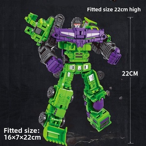 Baohai Star combinado transformación ingeniería vehículo <span class=keywords><strong>Robot</strong></span> seis en uno King Kon Mini pequeño Hércules excavadora grúa juguete - Product Image 4