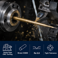 Válvula de aguja de acelerador de carburador pulida CNC de corte libre para acero inoxidable/latón C3600, pedido de prueba