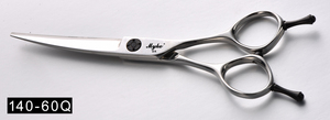 140-60Q Tijera de pelo curvo Tijeras de salón de acero japonés de buena calidad VG10 SUS CHENG YONGHE - Product Image 3