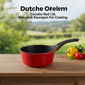 Cocotte Rossa Antiaderente da 1,5L per Cucinare - Product Image 3