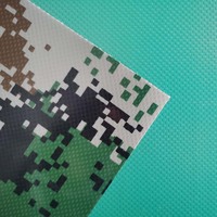 Tissu PVC camouflage numérique pour construction tendue, matériau couleur personnalisée