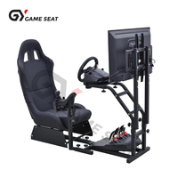 Siège de course universel réglable en cuir de haute qualité GY032-2 pour simulateur de conduite