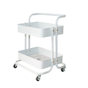 Estante de Almacenamiento Portátil Multinivel para el Hogar, Estante de Almacenamiento de Cocina <span class=keywords><strong>con</strong></span> <span class=keywords><strong>Ruedas</strong></span>, Estante de Almacenamiento <span class=keywords><strong>con</strong></span> Pasamanos - Product Image 2