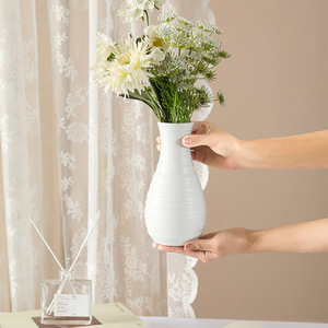 Plastic Vase Minimalist Nordic Style Drop Resistant For Living Room Decor - Product Image 1