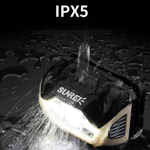 ไฟฉายคาดศีรษะซันเรย์ มูเย่1 ระดับกันน้ำ IPX5 ชาร์จผ่าน USB ความสว่าง 350 ลูเมน พร้อมเซ็นเซอร์อินฟราเรด ใช้งานได้ดีสำหรับการตั้งแคมป์ ไฟฉายขนาดเล็กทรงพลัง ชาร์จซ้ำได้ - Product Image 5