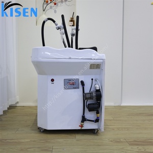 Kisen Bac de lavage de cheveux portable sans tuyauterie, avec réservoir de stockage d'eau de 60 litres, pour spa capillaire et salon, avec plateau japonais - Product Image 6