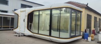 La meilleure cabine Apple modulaire moderne de luxe de Chine préfabriquée en acier Space Capsule House pour l'hôtel Green Houses