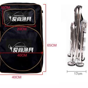 Silla de Pesca Plegable Aishangyulu 40x40x65cm, Silla Reclinable Portátil para Exteriores con Almacenamiento en Mochila - Product Image 1