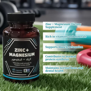 Cápsulas de <span class=keywords><strong>Zinc</strong></span> + <span class=keywords><strong>Magnesio</strong></span> de Alta Calidad, Recuperación Muscular, Energía, Certificación GMP, Veganas, Sin GMO, Suplementos de <span class=keywords><strong>Vitaminas</strong></span> <span class=keywords><strong>y</strong></span> Minerales, 60 Unidades - Product Image 4