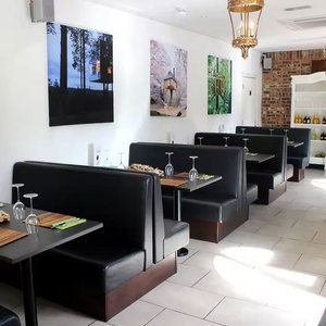 Barato cena moderna personalizada tapizado Banco banqueta restaurante muebles sofá cabina asientos juegos <span class=keywords><strong>de</strong></span> comedor - Product Image 4