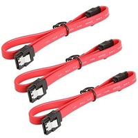Cable de datos hembra a hembra, Cable de 8 pulgadas, 45CM, 1M, SATA II III, SATA II III, 6,0 Gbps, 7 pines, con pestillo de bloqueo